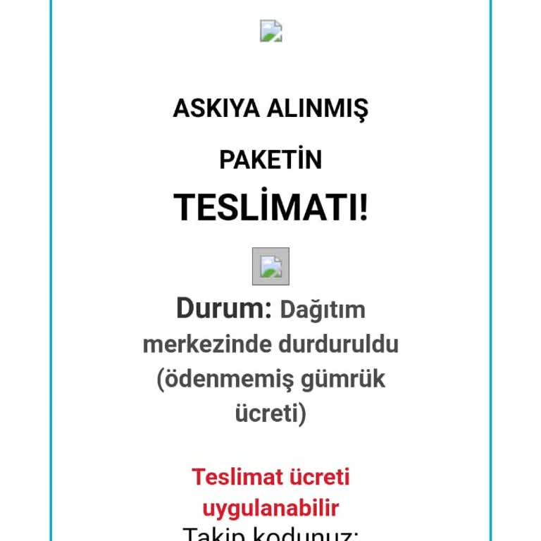 Kargo SMS Yanıltıcılığı Gümrük Vergisi!