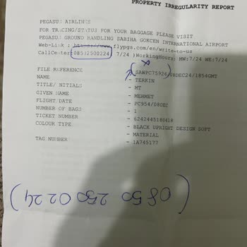 Kayıp Bavul Ve Yetersiz Tazminat Teklifi