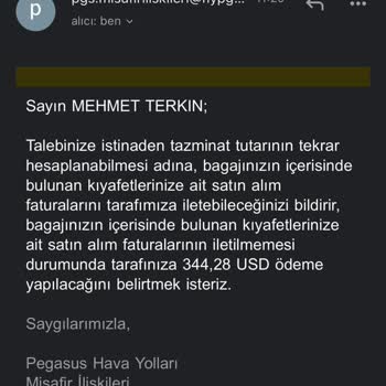 Kayıp Bavul Ve Yetersiz Tazminat Teklifi