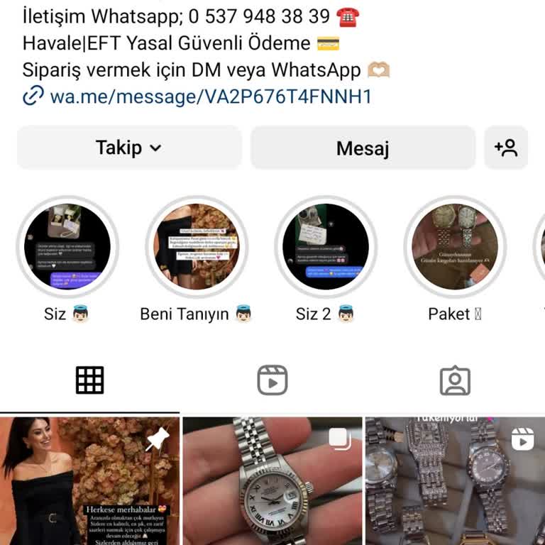The Watch Studio Instagram Sayfasında Güvenilmez Saat Satışı