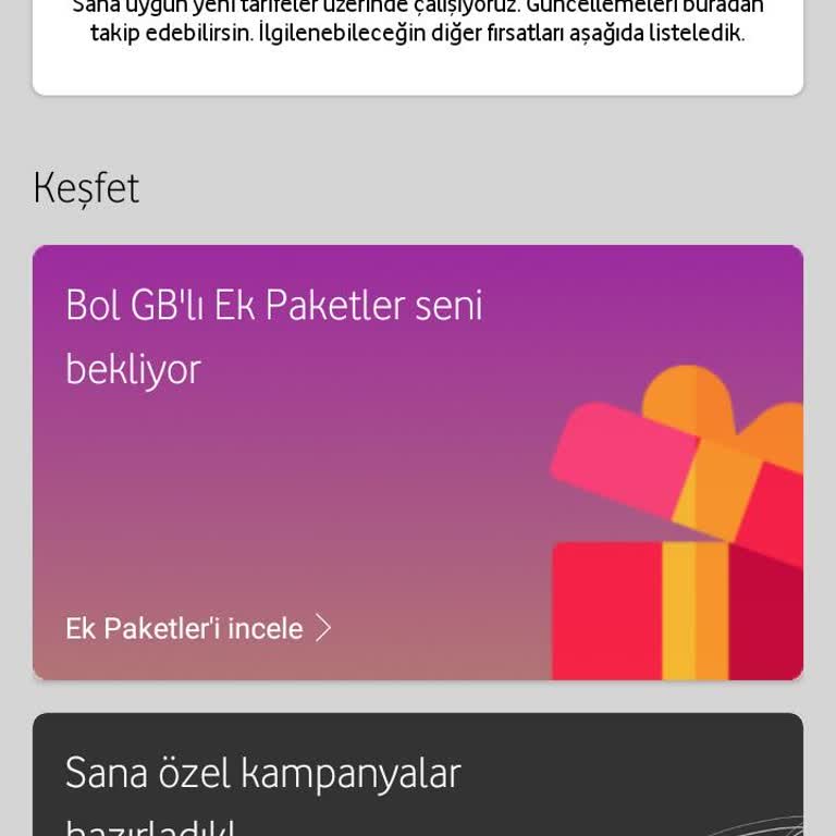 Vodafone Tarife Değişikliği Sorunu