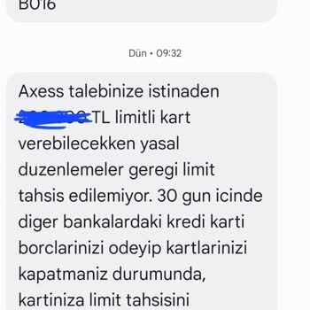 Axess Kart Başvurusunda Anlamsız Engeller
