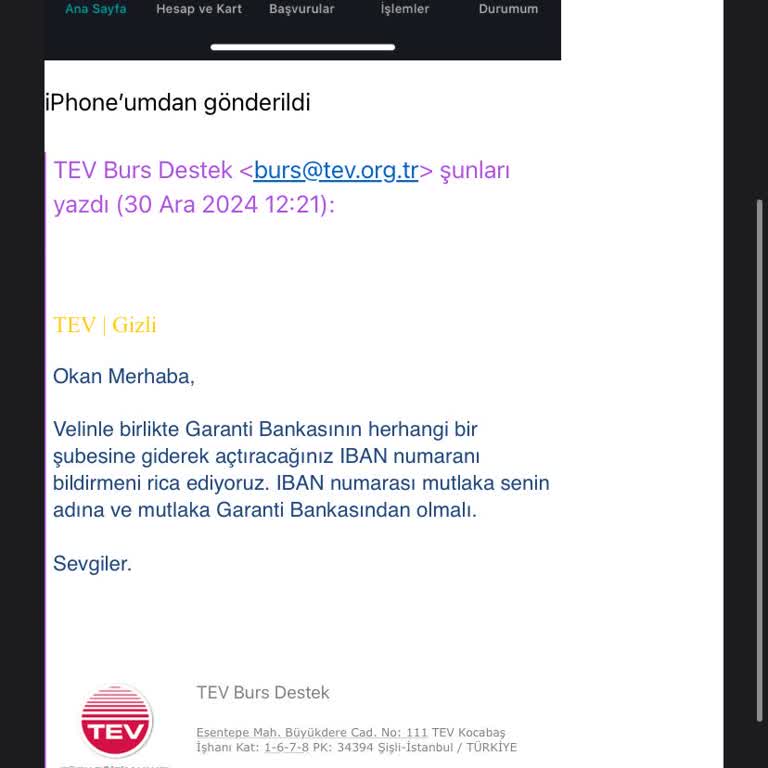 Burs Ödemesi Gecikmesi Ve Bilgi Talebi