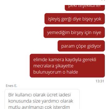 Yemeksepeti Sipariş Teslimatında Yaşanan Sorun