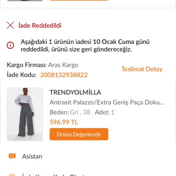 Yanlış Beden Gönderimi Ve İade Sorunu