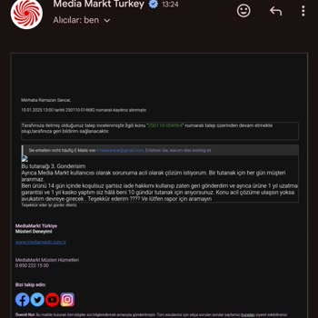Media Markt'tan Aldığım Kırık Ürün Ve İade Sorunları