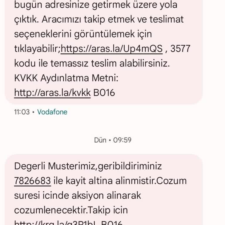 Aras Kargo Kayıp Kargo Ve İlgisiz Şube Çalışanları