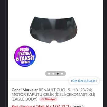 Yan Sanayi Kaput İçin Fahiş Fiyat Talebi