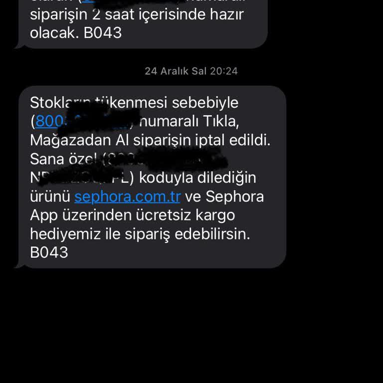 Sephora'dan Sipariş Edilen Parfüm Setleri Teslim Edilmedi Ve Ücret İadesi Yapılmadı