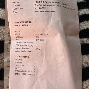 A101'den Alınan Hasarlı Fön Makinesi İçin Çözüm Bekleniyor