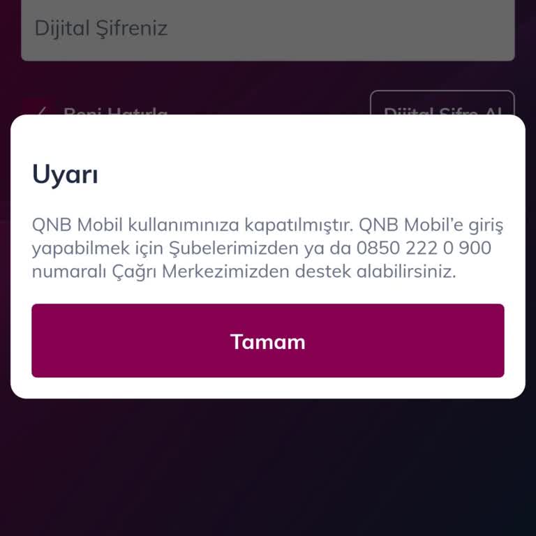 Mobil Bankacılık Girişimi Engellendi