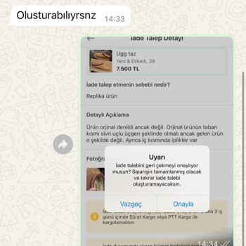 Dolap'ta Orijinal Olmayan Ürün Ve İade Sorunu