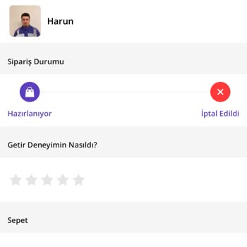 Getir'de Sipariş Ve İade Sorunu