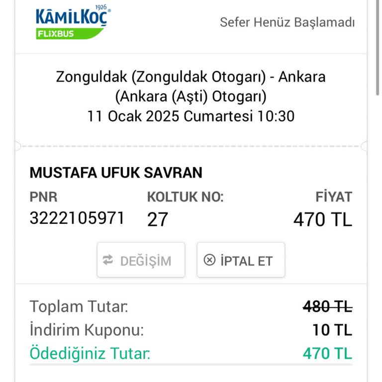 Habersiz Bilet İptali Ve Yetersiz Bilgilendirme