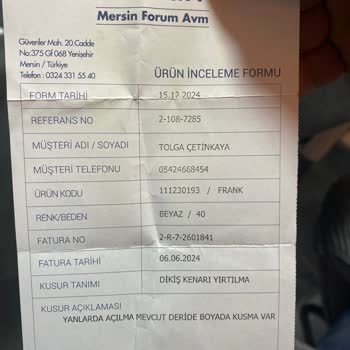 Lufian Ayakkabıda Dikiş Sorunu