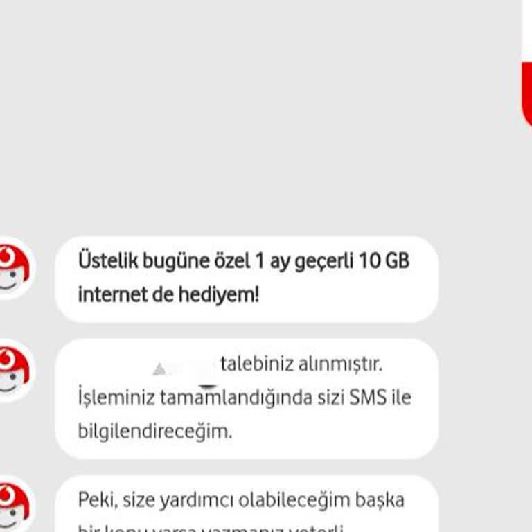 Vodafone 10 GB Hediye Sorunu