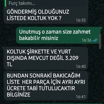 Parça Fiyatlandırmasında Haksız Ücret Talebi