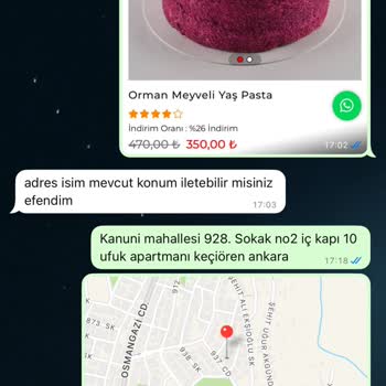 Pasta Siparişinde Teslimat Sorunu