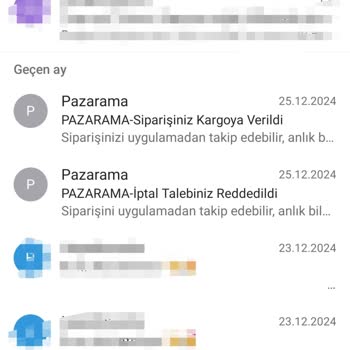 Pazarama'da İptal Edilen Siparişin Para İadesi Sorunu