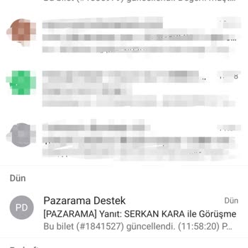 Pazarama'da İptal Edilen Siparişin Para İadesi Sorunu