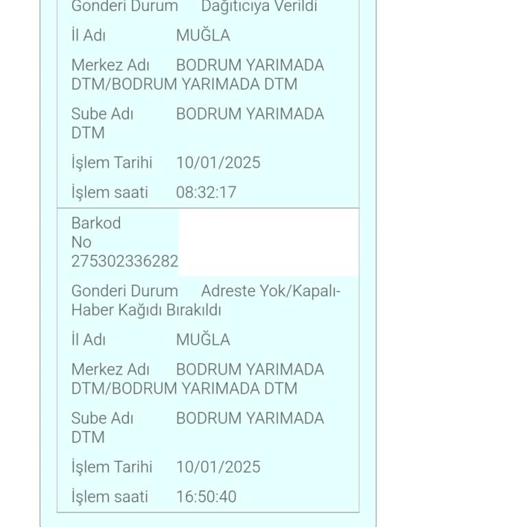 Evdeyken Teslim Edilmeyen Kargo Ve İletişim Sorunu