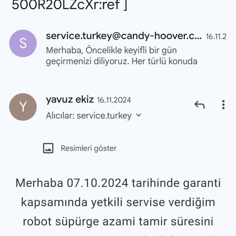 Hoover Robot Süpürge Sürekli Arızalanıyor Ve Yanıt Yok
