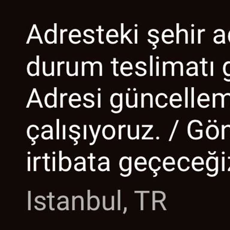 UPS Kargo Adres Hatası Ve Karmaşık Süreç