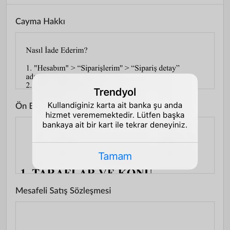 Papara Banka Hizmet Kesintisi Nedeniyle Alışveriş Yapamama Sorunu