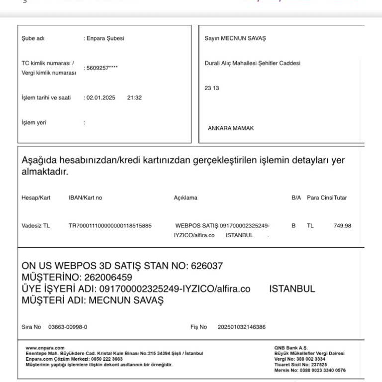 Alfira Firmasından Teslim Edilmeyen Ürünler Ve İletişim Sorunları
