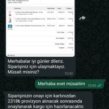Siparişlerim Teslim Edilmedi