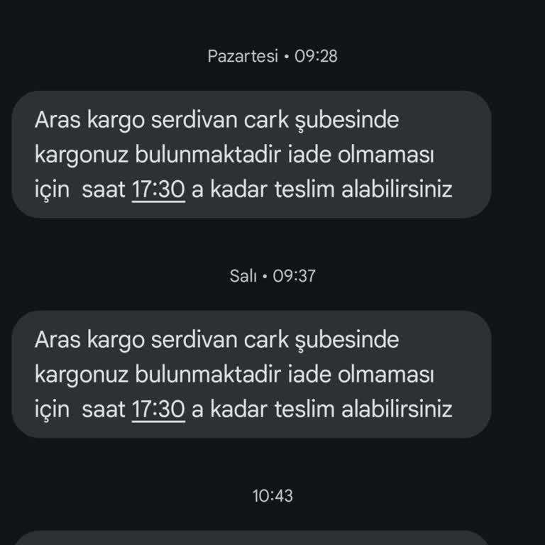 Aras Kargo'nun Teslimat Alanı Sorunu