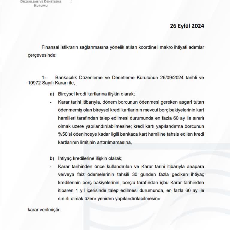 Denizbank'tan Yapılandırma Sorunu