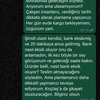 Koçtaş Ve Sembol Mobilya Teslimat Sorunu: Beklenen Masa Gelmedi