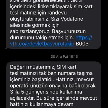 Vodafone Numara Taşıma Sürecinde Yaşanan Mağduriyet