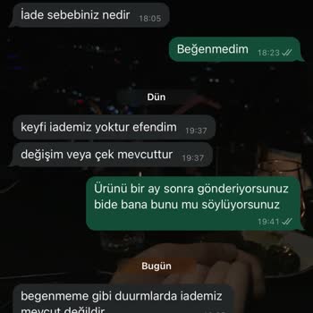 Özsarıcam'da Sipariş Sorunu Ve İade Engeli