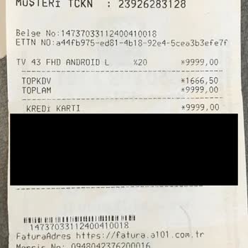 A101'de İade Krizi: Televizyonu Geri Alamıyoruz!