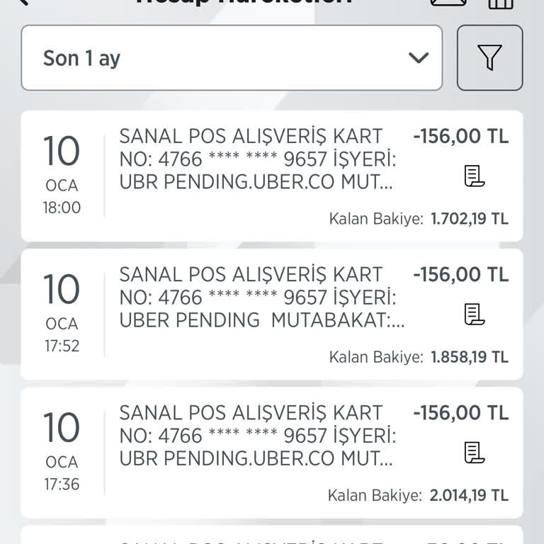 Uber Üç Kere Ödeme Alınmış!