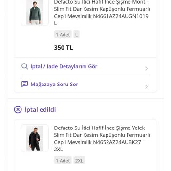 Sipariş İptali Ve Yetersiz Müşteri Hizmetleri