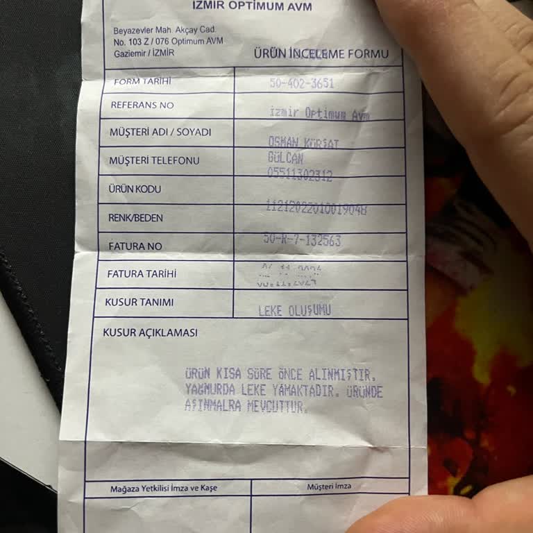 Lufian Mont Kalitesi Ve Müşteri Hizmetleri Hayal Kırıklığı