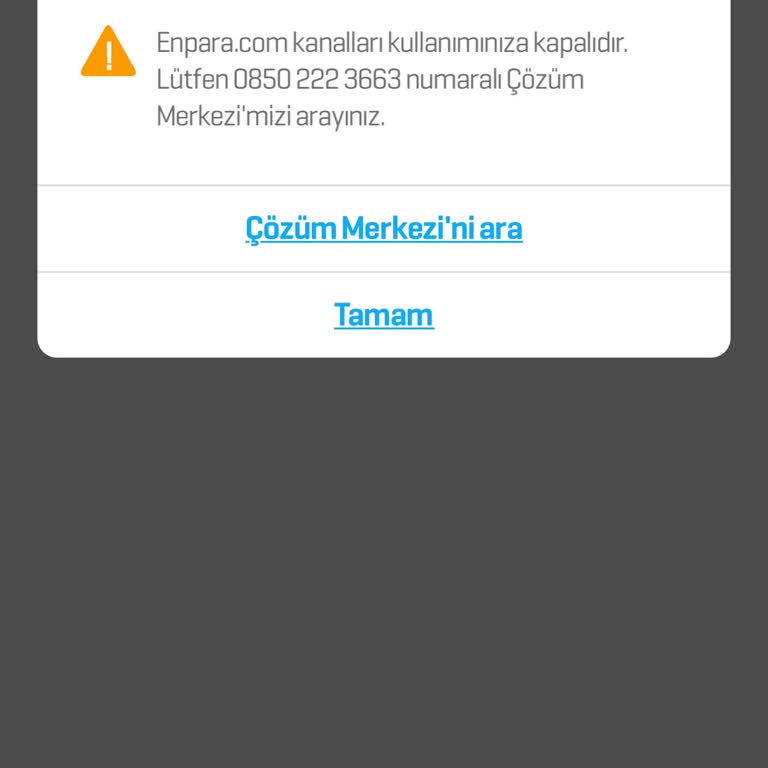 Hesabımda Bilgilendirme Olmadan Bloke Sorunu