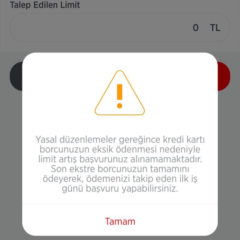 Ödenen Borca Rağmen Limit Artışı Gerçekleşmiyor