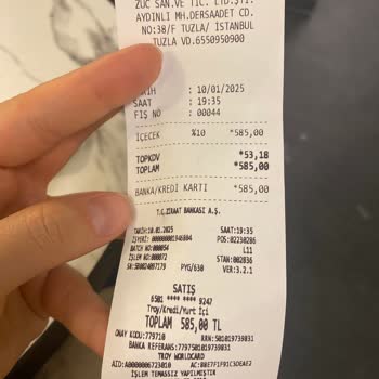 Kahve Durağında Boyut Ve Fiş Sorunu