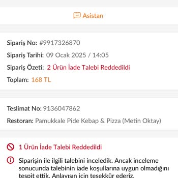 Yanlış Sipariş Ve İade Sorunu