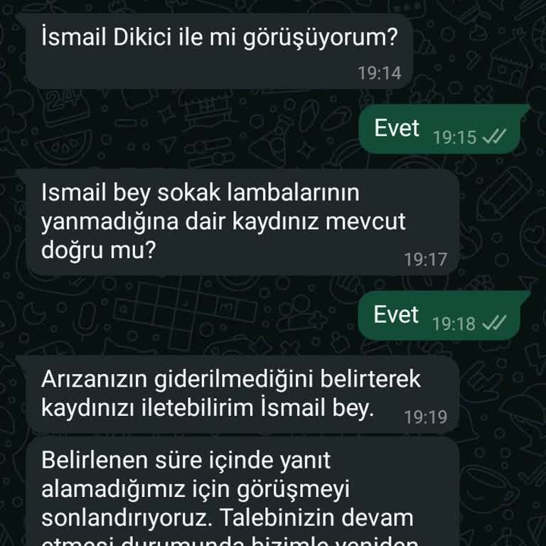 Çorum'da Sokak Lambası Sorunu Ve İletişim Problemleri