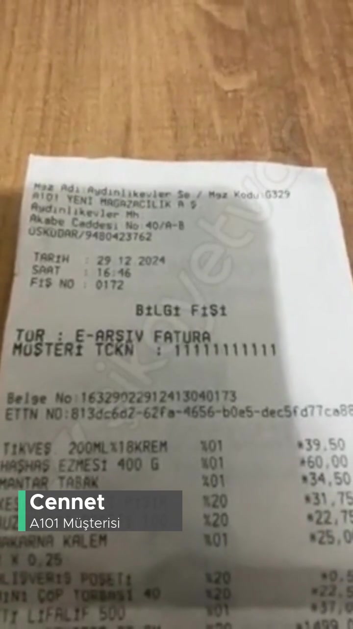 A101 İade Alınmasını İstiyorum Ürünün videonun kapak resmi