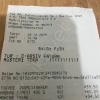 A101 İade Alınmasını İstiyorum Ürünün