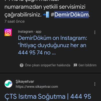 DemirDöküm Instagram Hesabında Yanıltıcı Firma Tehlikesi