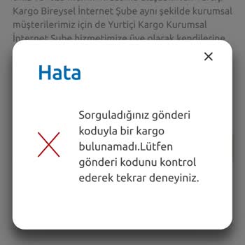 Kargoda İşlem Yapılmayan Alışveriş Ve İade Sorunu