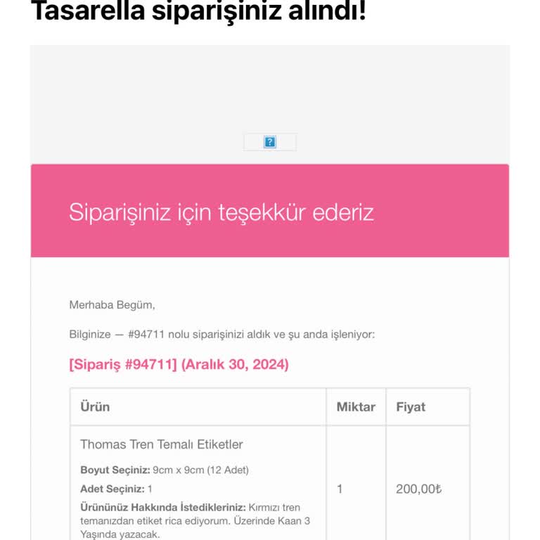 Siparişim Doğum Gününe Yetişmedi