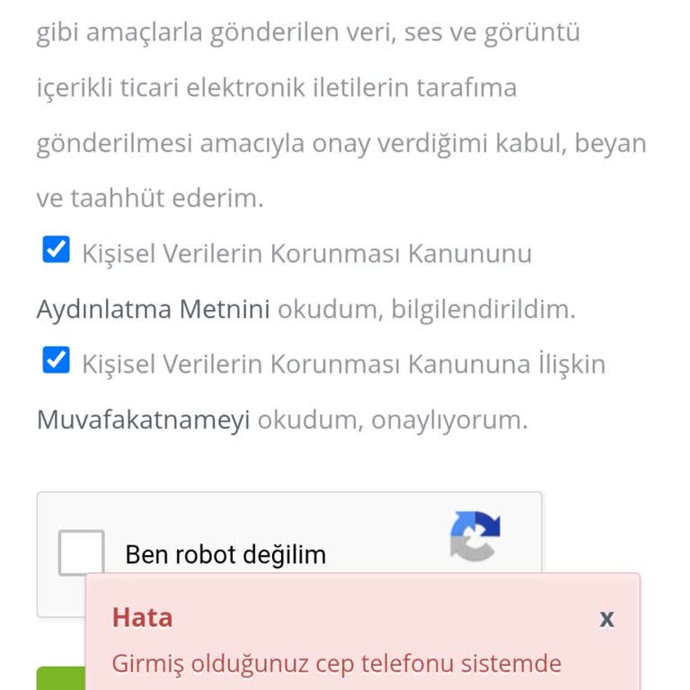 Cep Telefonu Numarası Hatası Maç Keyfimi Kaçırıyor